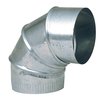 Imperial Mfg 6 in. D X 6 in. D Adjustable 90 deg Galvanized Steel Furnace Pipe Elbow GV0293-C